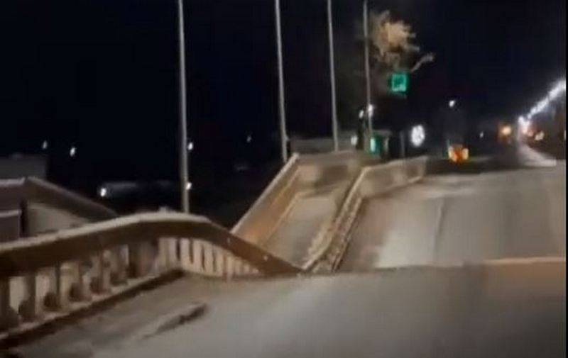 В пригороде Мелитополя украинские диверсанты подорвали автомобильный мост