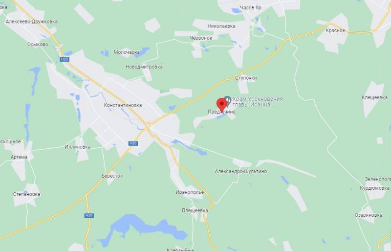 Российские войска ведут бои в районе села Предтечино под Константиновкой