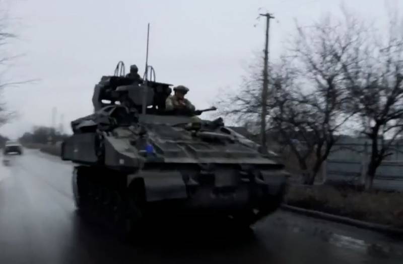 British self-propelled air defense systems FV4333 «Storm HVM» seen in the area of ​​Ugledar