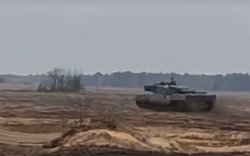 Leopard 2A4 tanks appeared, allegedly, Donbas