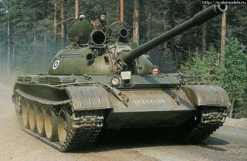 Основной серийный вариант Т-55. Машина финской армии