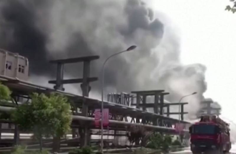 中国化工厂发生巨大爆炸