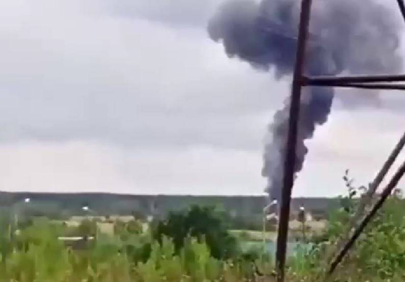 The first footage from the crash site of Yevgeny Prigozhin's plane in