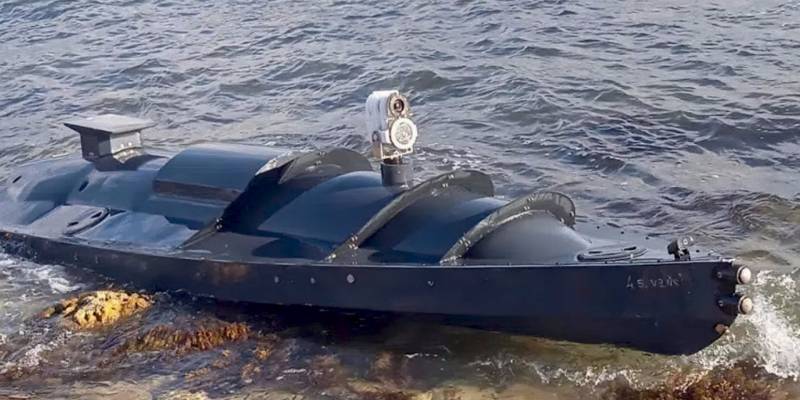 Dron de superficie ucraniano destruido en zona marítima de Sebastopol