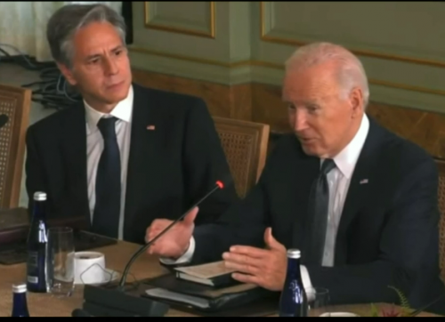 Footage Has Appeared Online Showing Blinken S Reaction When Biden