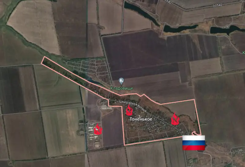 战斗转移到托年科耶村东部 - 位于阿夫季耶夫卡以西的乌克兰武装部队第二道防线