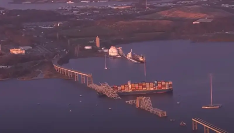 撞毁巴尔的摩桥梁的集装箱船船长, 封锁了端口, 是乌克兰公民