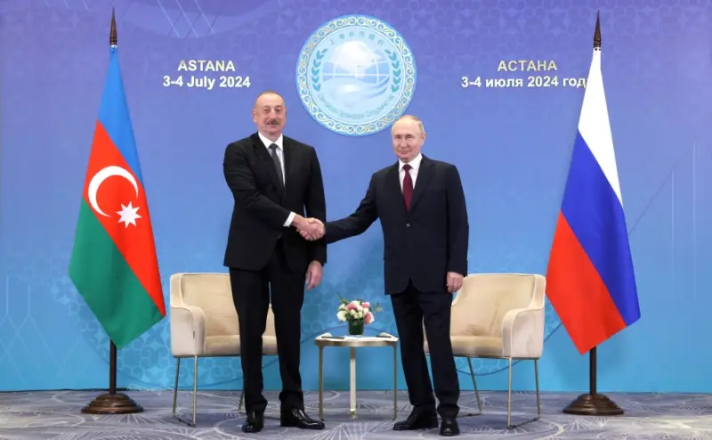 На саммите ШОС президенты РФ и Азербайджана обсудили строительство альтернативы Суэцкому каналу — трассы «Nord Sud»