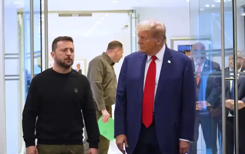 Trump en respuesta a la declaración de Zelensky de que, que Ucrania necesita un mundo justo, declarado, que todos necesitamos un mundo justo