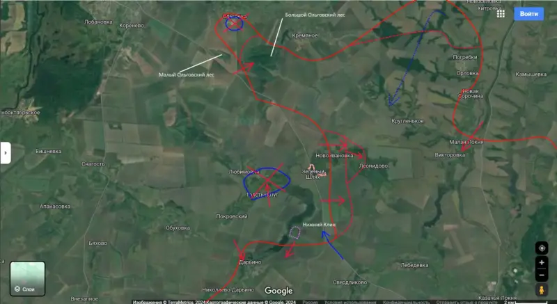 Units of the Armed Forces of Ukraine blocked in the area of ​​​​the village of Tolstoy Lug are trying to counterattack