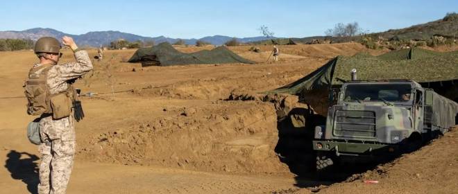 Вывод из конфликта: морская пехота США вырыла «траншейный городок»