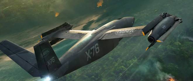 Rotor basculante Bell X-76 para el programa SPRINT de DARPA