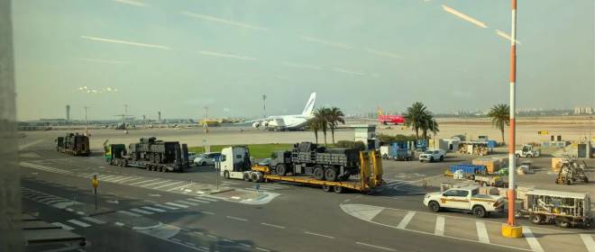 В Израиле замечен украинский Ан-124, прилетевший за военным грузом