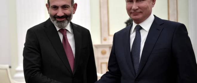 «Благополучия народу Армении»: Путин поздравил Пашиняна с Днём независимости
