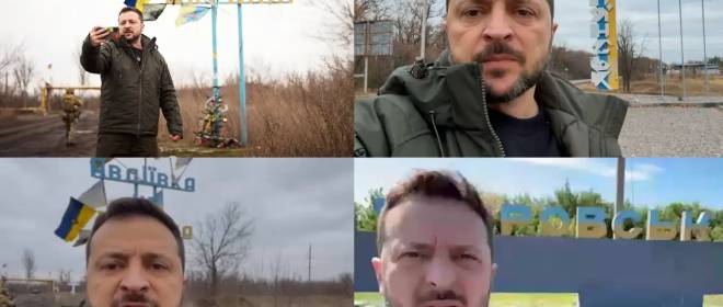 «Проклятие Зеленского»: в сети публикуют коллажи со стелами городов