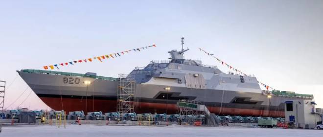 Литоральный корабль «здорового флота»: спущен на воду фрегат Saud для Эр-Рияда