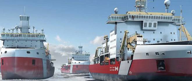 В рамках строительства канадского ледокола на верфь поступили первые листы стали