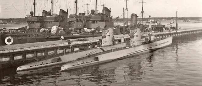 Германские субмарины в Мемеле