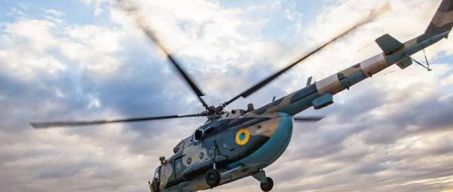 Украинский Ми-8 рухнул при отражении налёта российских «Гераней»