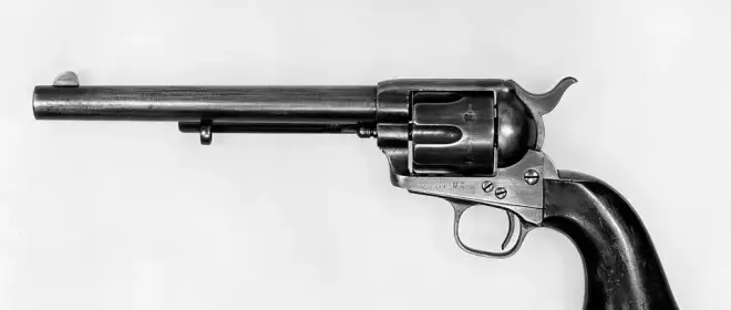 На этой выставке «картин» лишь «кольт» присутствует один…