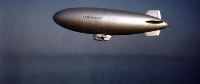 The only case in history of a battle between an American airship and a German submarine