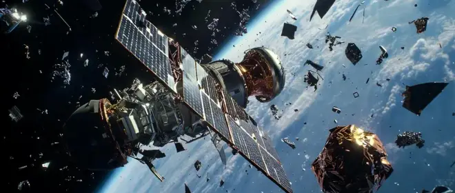 El síndrome de Kessler acabará con las constelaciones de satélites en órbita.