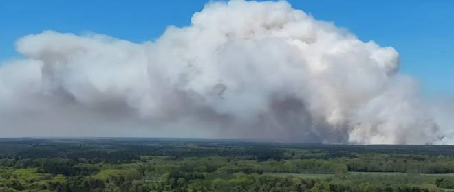 Крупный пожар вспыхнул на артиллерийском полигоне в Нидерландах