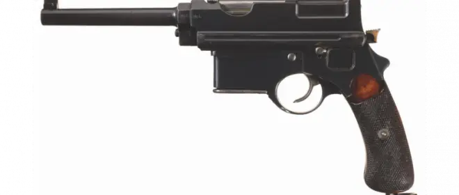 Jälleen kerran kysymykseen Mannlicher M1896 -pistoolin vipusta.