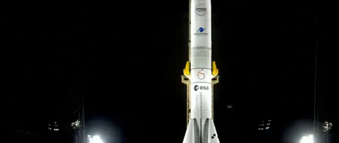Тяжёлая модификация ракеты Ariane 6 вывела группу спутников-конкурентов Starlink