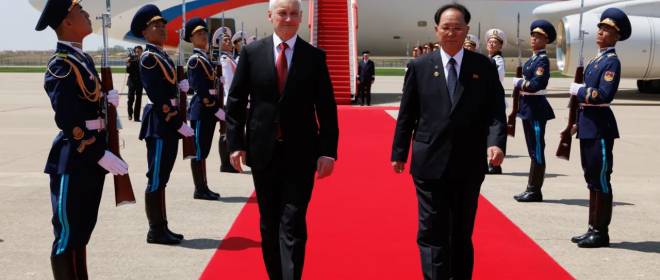 Белоусов прибыл в КНДР на встречу с высшим военным руководством Пхеньяна