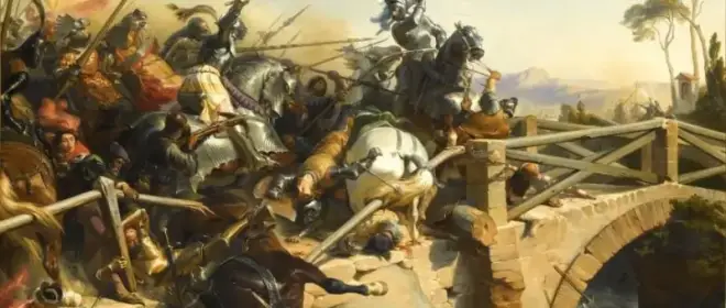 La storia del duello tra il famoso cavaliere Pierre Terray, Lord de Bayard e Lord Alonso de Soto Mayor