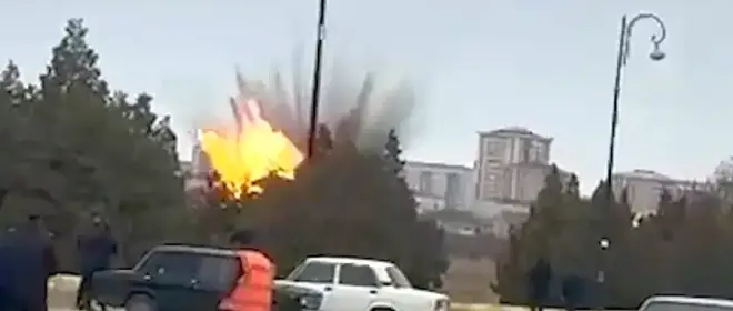 Иранский БПЛА упал и взорвался на территории аэропорта в Азербайджане