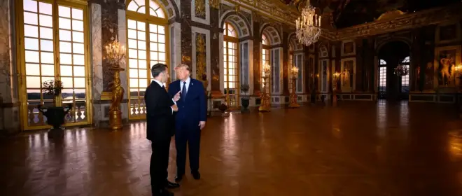 Макрон: Трампа убедили в том, что Россия вполне может проиграть на Украине