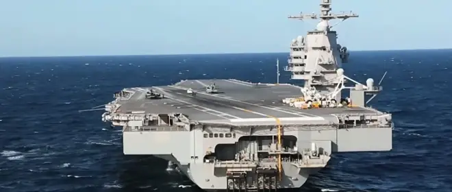 «Похищенных президентов – 1»: в кадр попал «боевой листок» авианосца Gerald Ford
