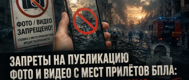 Запреты на публикацию фото и видео с мест атак БПЛА: насколько они необходимы?
