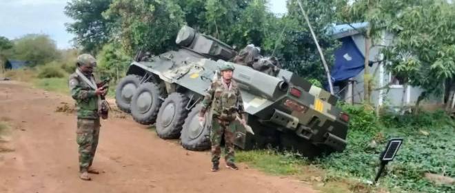 Армия Таиланда потеряла БТР-3Е в ходе боёв с Камбоджей