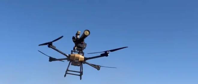 ATGM de um drone: Fagot ATGM instalado no UAV Perun-F