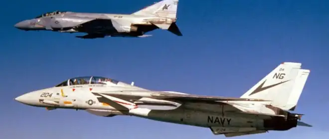 How did the F-14 shoot down the F-4? What did he care about that?