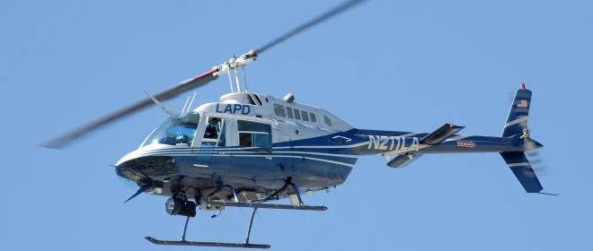 Во время перестрелки в США упал полицейский вертолёт