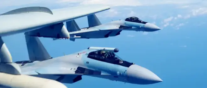 Reuniões sem obrigações: Su-35C e F-16