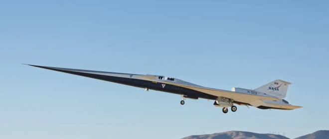 Экспериментальный самолёт X-59 QueSST впервые поднялся в воздух