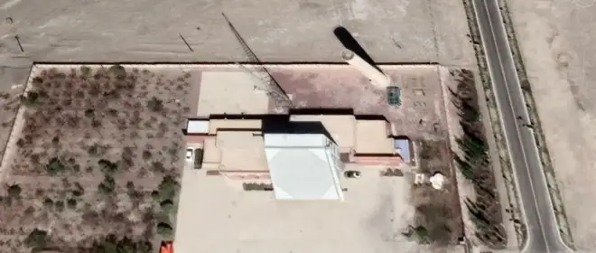 Satellite images of Chinese early warning radars