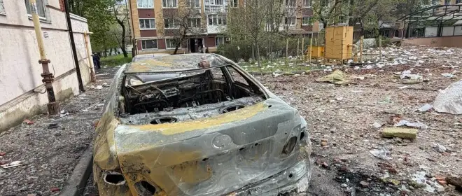 Показаны последствия атаки беспилотников ВСУ на жилые кварталы Донецка