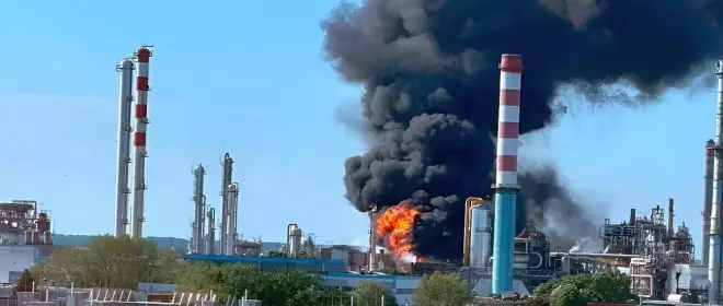 На заводе крупнейшей венгерской нефтегазовой компании произошел взрыв