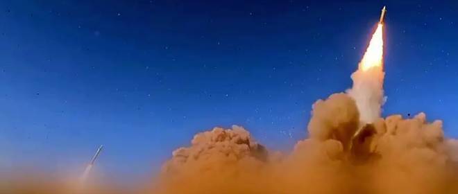 And the missiles just keep coming: footage of Iranian military attack on Tel Aviv shown