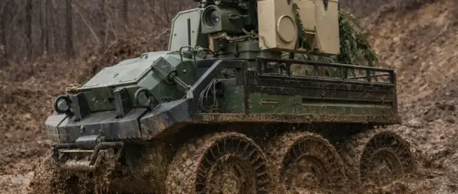 В США прошли учения с роботизированной платформой HDT Hunter WOLF