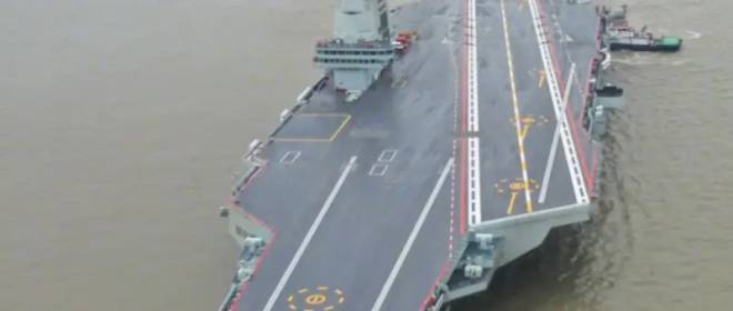 El Congreso de Estados Unidos expresó su preocupación por el inicio de las pruebas en el mar del nuevo portaaviones chino Fujian.