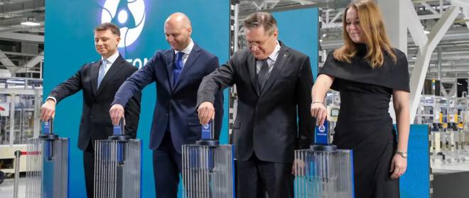 «Росатом» запустил первую в России гигафабрику литий-ионных батарей