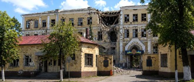 Опубликованы кадры последствий удара по штабу Сухопутных войск в Киеве