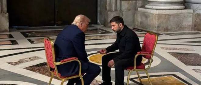 «Просьбы по-киевски»: в ходе встречи с Трампом в Ватикане Зеленский убеждал его не выходить из мирного процесса и при этом просил больше оружия